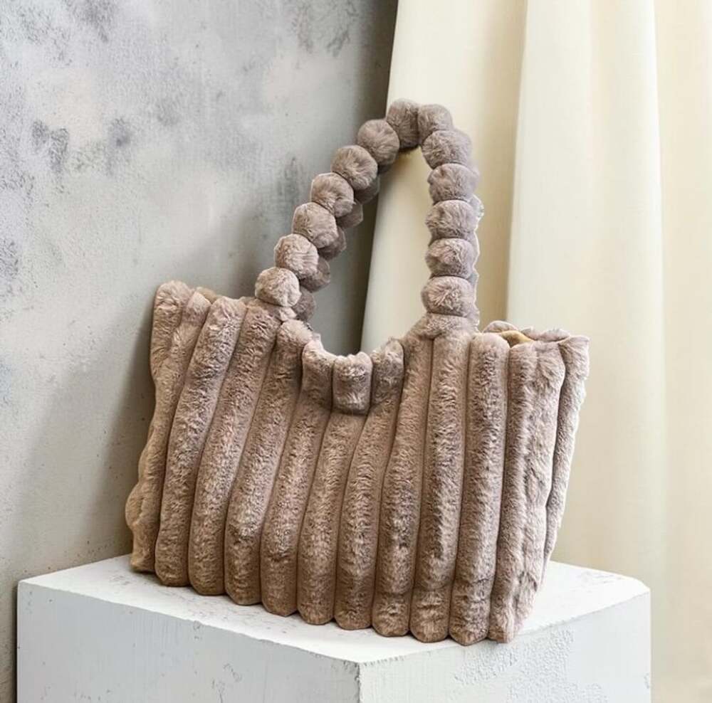 Faux Fur Tote Bag